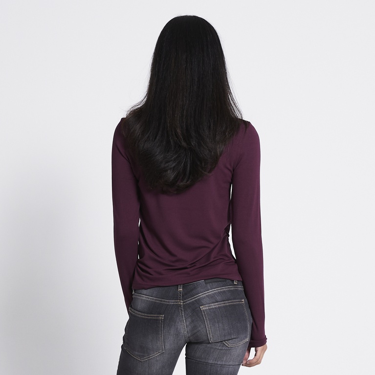Soft feel top "Edda" Plum